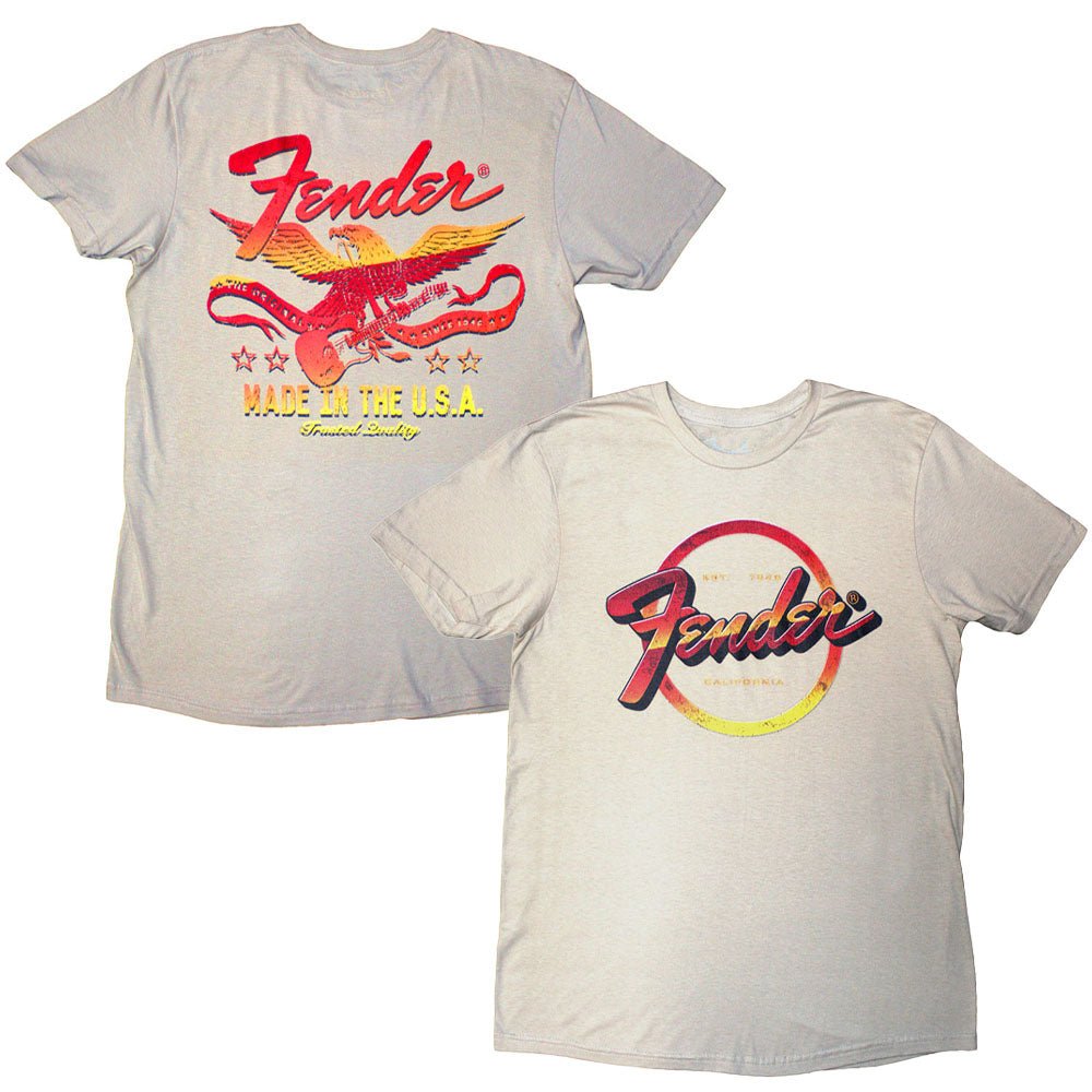 【予約商品】 FENDER フェンダー (設立 80周年 ) - Made In The USA / バックプリントあり / Tシャツ / メンズ - PGS